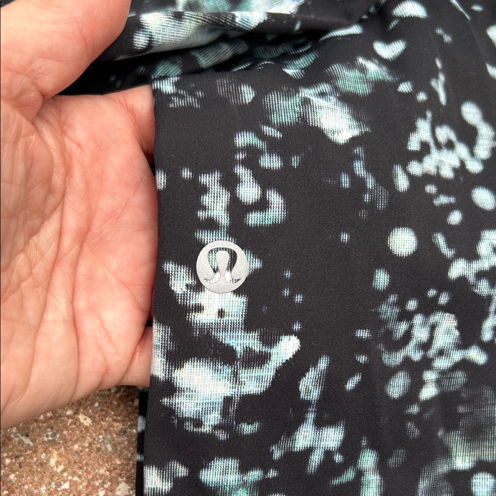 Worn once - LULULEMON Fast & Free 7/8 Tight *Nulux 25" in Pixel Haze Multi Black - Picture 5 of 12